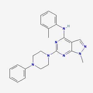 1-methyl-N-(2-methylphenyl)-6-(4-phenylpiperazin-1-yl)-1H-pyrazolo[3,4-d]pyrimidin-4-amine
