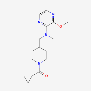Cyclopropyl-[4-[[(3-methoxypyrazin-2-yl)-methylamino]methyl]piperidin-1-yl]methanone