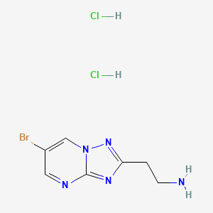 2-(6-Bromo-[1,2,4]triazolo[1,5-a]pyrimidin-2-yl)ethanamine;dihydrochloride