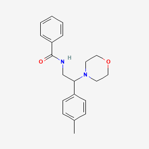 N-[2-(4-methylphenyl)-2-morpholin-4-ylethyl]benzamide