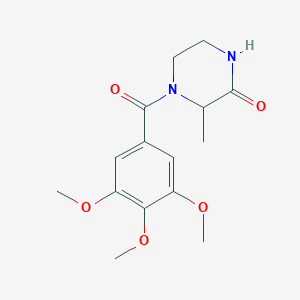 3-Methyl-4-(3,4,5-trimethoxybenzoyl)piperazin-2-one