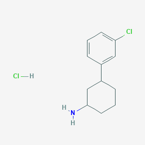3-(3-Chlorophenyl)cyclohexan-1-amine hydrochloride