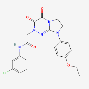 N-(3-chlorophenyl)-2-(8-(4-ethoxyphenyl)-3,4-dioxo-3,4,7,8-tetrahydroimidazo[2,1-c][1,2,4]triazin-2(6H)-yl)acetamide