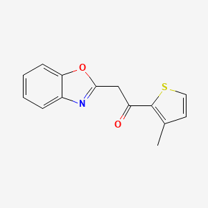 2-(1,3-Benzoxazol-2-YL)-1-(3-methylthiophen-2-YL)ethan-1-one