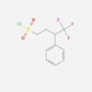 4,4,4-Trifluoro-3-phenylbutane-1-sulfonyl chloride