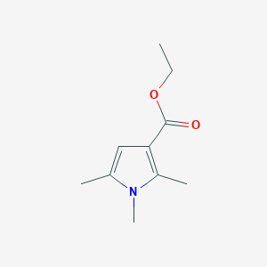 molecular formula C10H15NO2 B2852804 Ethyl 1,2,5-trimethylpyrrole-3-carboxylate CAS No. 30092-54-7
