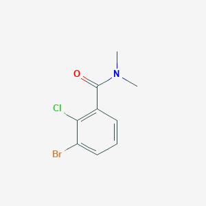 molecular formula C9H9BrClNO B2852824 3-bromo-2-chloro-N,N-dimethylbenzamide CAS No. 1369922-25-7