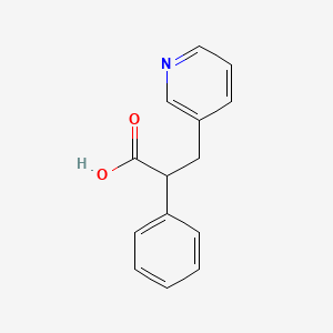 molecular formula C14H13NO2 B2852830 2-Phenyl-3-(pyridin-3-yl)propanoic acid CAS No. 1017188-17-8