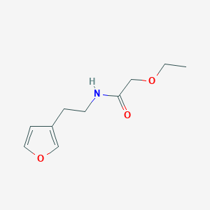 molecular formula C10H15NO3 B2852843 2-ethoxy-N-(2-(furan-3-yl)ethyl)acetamide CAS No. 1448036-98-3
