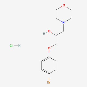 molecular formula C13H19BrClNO3 B2852852 1-(4-Bromophenoxy)-3-morpholinopropan-2-ol hydrochloride CAS No. 5610-00-4