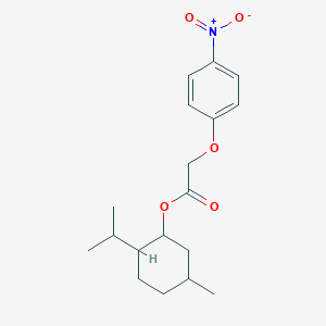 molecular formula C18H25NO5 B2852866 2-Isopropyl-5-methylcyclohexyl 2-(4-nitrophenoxy)acetate CAS No. 301532-56-9