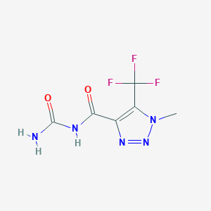 molecular formula C6H6F3N5O2 B2852907 N-Carbamoyl-1-methyl-5-(trifluoromethyl)triazole-4-carboxamide CAS No. 2290196-91-5
