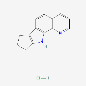 molecular formula C14H13ClN2 B2852918 3,16-Diazatetracyclo[8.6.0.0^{2,7}.0^{11,15}]hexadeca-1(10),2(7),3,5,8,11(15)-hexaene hydrochloride CAS No. 1025759-02-7