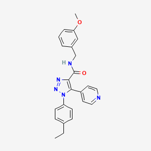1-(4-ethylphenyl)-N-(3-methoxybenzyl)-5-(pyridin-4-yl)-1H-1,2,3-triazole-4-carboxamide
