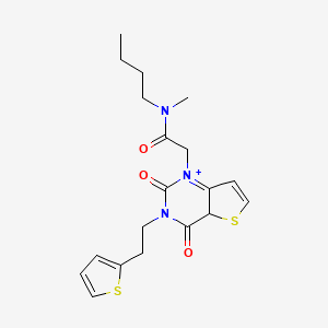 N-butyl-2-{2,4-dioxo-3-[2-(thiophen-2-yl)ethyl]-1H,2H,3H,4H-thieno[3,2-d]pyrimidin-1-yl}-N-methylacetamide