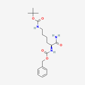 molecular formula C19H29N3O5 B2852942 Z-Lys(boc)-NH2 CAS No. 24828-95-3