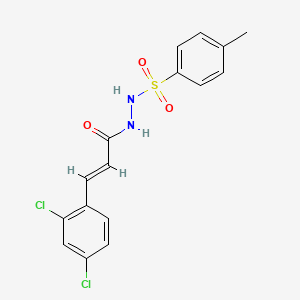 molecular formula C16H14Cl2N2O3S B2852967 (2E)-3-(2,4-dichlorophenyl)-N'-(4-methylbenzenesulfonyl)prop-2-enehydrazide CAS No. 478041-75-7