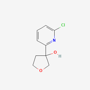 molecular formula C9H10ClNO2 B2852978 3-(6-Chloropyridin-2-yl)oxolan-3-ol CAS No. 2368946-24-9