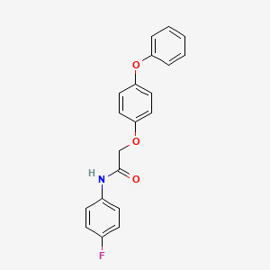 molecular formula C20H16FNO3 B2852979 N-(4-氟苯基)-2-(4-苯氧基苯氧基)乙酰胺 CAS No. 397278-98-7