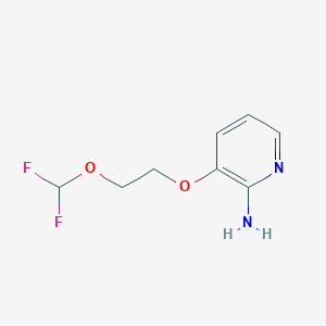 B2853034 3-[2-(Difluoromethoxy)ethoxy]pyridin-2-amine CAS No. 2361634-95-7