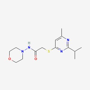 2-((2-isopropyl-6-methylpyrimidin-4-yl)thio)-N-morpholinoacetamide