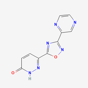 6-(3-pyrazin-2-yl-1,2,4-oxadiazol-5-yl)pyridazin-3(2H)-one