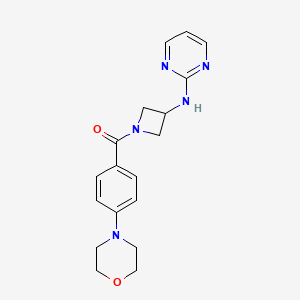 (4-Morpholinophenyl)(3-(pyrimidin-2-ylamino)azetidin-1-yl)methanone