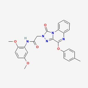 N-(2,5-dimethoxyphenyl)-2-(1-oxo-4-(p-tolyloxy)-[1,2,4]triazolo[4,3-a]quinoxalin-2(1H)-yl)acetamide