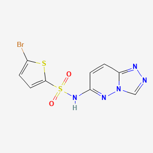 N-(2-chlorobenzyl)-1-(4-ethylphenyl)-5-pyridin-4-yl-1H-1,2,3-triazole-4-carboxamide