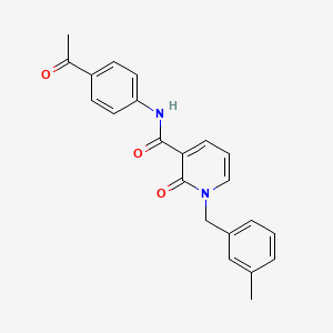 molecular formula C22H20N2O3 B2853163 N-(4-acetylphenyl)-1-[(3-methylphenyl)methyl]-2-oxo-1,2-dihydropyridine-3-carboxamide CAS No. 932962-99-7