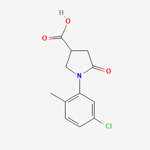 B2853385 1-(5-Chloro-2-methylphenyl)-5-oxopyrrolidine-3-carboxylic acid CAS No. 63675-00-3