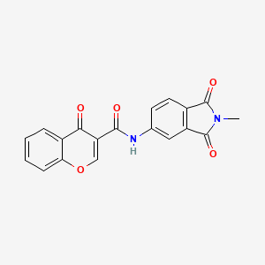 molecular formula C19H12N2O5 B2853392 N-(2-methyl-1,3-dioxoisoindolin-5-yl)-4-oxo-4H-chromene-3-carboxamide CAS No. 477555-23-0