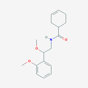 molecular formula C17H23NO3 B2853401 N-[2-methoxy-2-(2-methoxyphenyl)ethyl]cyclohex-3-ene-1-carboxamide CAS No. 1795299-72-7
