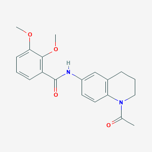 molecular formula C20H22N2O4 B2853407 N-(1-acetyl-1,2,3,4-tetrahydroquinolin-6-yl)-2,3-dimethoxybenzamide CAS No. 941915-12-4