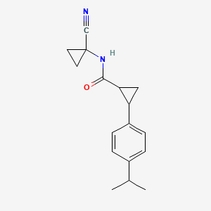 N-(1-Cyanocyclopropyl)-2-(4-propan-2-ylphenyl)cyclopropane-1-carboxamide
