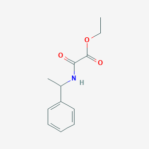 molecular formula C12H15NO3 B2853419 Ethyl oxo[(1-phenylethyl)amino]acetate CAS No. 333319-62-3