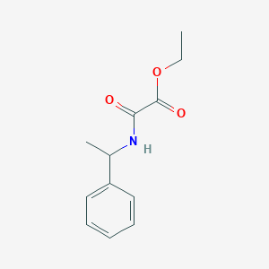 Ethyl oxo[(1-phenylethyl)amino]acetate