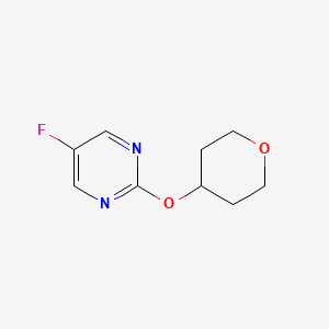 5-Fluoro-2-(oxan-4-yloxy)pyrimidine