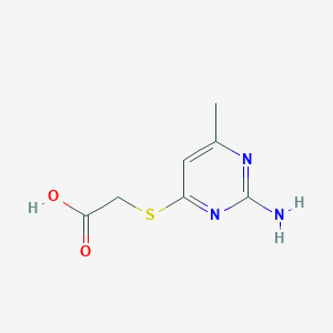 (2-Amino-6-methyl-pyrimidin-4-ylsulfanyl)-acetic acid