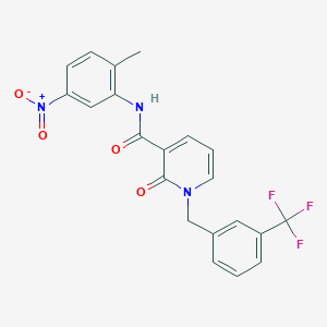 N-(2-methyl-5-nitrophenyl)-2-oxo-1-(3-(trifluoromethyl)benzyl)-1,2-dihydropyridine-3-carboxamide