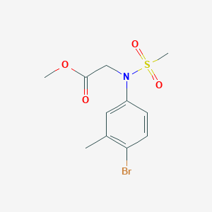 Methyl N-(4-bromo-3-methylphenyl)-N-(methylsulfonyl)glycinate
