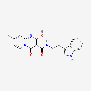 molecular formula C20H18N4O3 B2853433 2-hydroxy-N-[2-(1H-indol-3-yl)ethyl]-8-methyl-4-oxo-4H-pyrido[1,2-a]pyrimidine-3-carboxamide CAS No. 953246-94-1