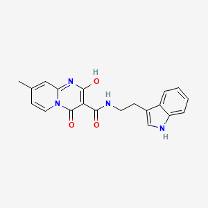 N-(2-(1H-indol-3-yl)ethyl)-2-hydroxy-8-methyl-4-oxo-4H-pyrido[1,2-a]pyrimidine-3-carboxamide