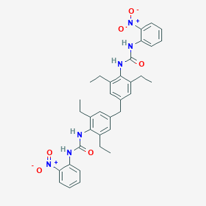 1-[4-[[3,5-Diethyl-4-[(2-nitrophenyl)carbamoylamino]phenyl]methyl]-2,6-diethylphenyl]-3-(2-nitrophenyl)urea