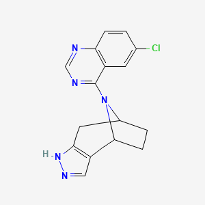 11-(6-Chloroquinazolin-4-yl)-4,5,11-triazatricyclo[6.2.1.02,6]undeca-2(6),3-diene