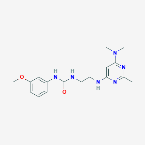 1-(2-((6-(Dimethylamino)-2-methylpyrimidin-4-yl)amino)ethyl)-3-(3-methoxyphenyl)urea