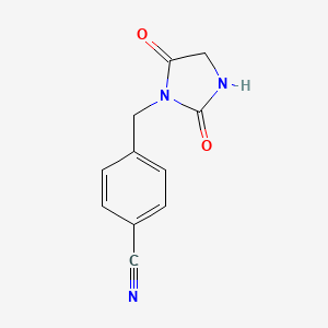 4-[(2,5-Dioxoimidazolidin-1-yl)methyl]benzonitrile