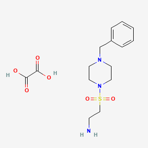 2-((4-Benzylpiperazin-1-yl)sulfonyl)ethanamine oxalate