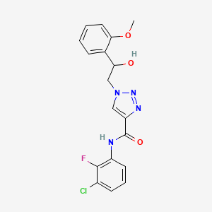 N-(3-chloro-2-fluorophenyl)-1-(2-hydroxy-2-(2-methoxyphenyl)ethyl)-1H-1,2,3-triazole-4-carboxamide