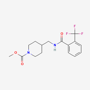 Methyl 4-((2-(trifluoromethyl)benzamido)methyl)piperidine-1-carboxylate